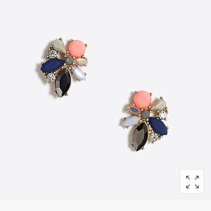 J.Crew Factory mixed cluster gemstone earrings
